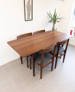 Younger Dining Table Volany Range Rectangle Plank Solid Teak Vintage Mid Century - teakyfinders