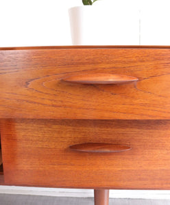 Mid Century Teak Austinsuite Compact Sideboard Vintage Furniture - teakyfinders