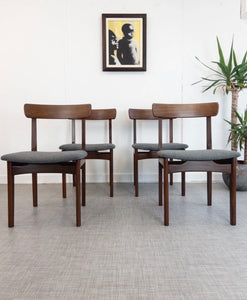 4 x Mid Century Dining Chairs by A Younger Fonseca Range Restored Condition - teakyfinders
