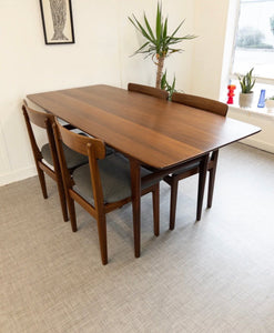Younger Dining Table Volany Range Plank Solid table and 4 x Younger Volany chairs - teakyfinders