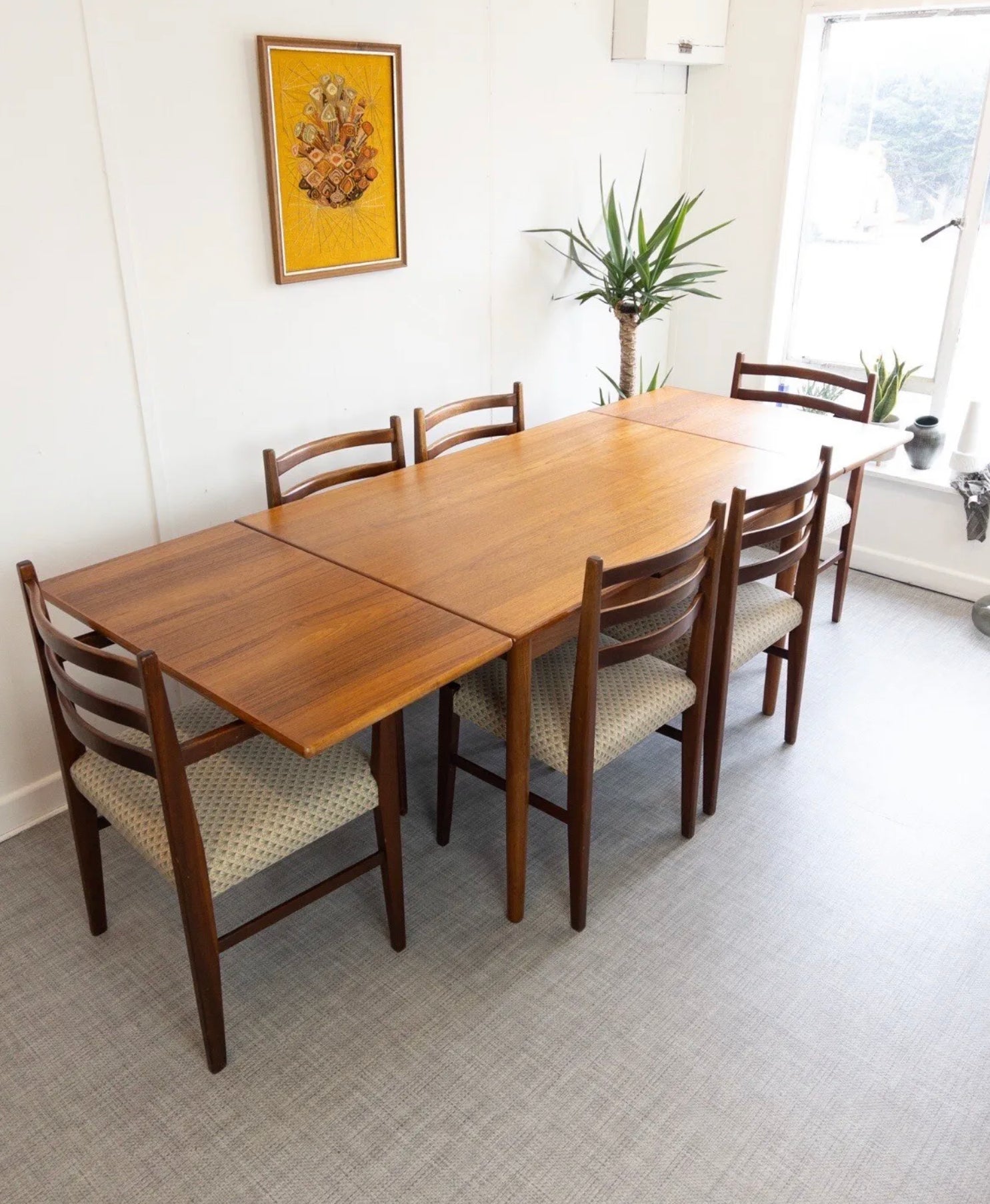 Danish Teak Mid Century Dining Table from A M Mobler in Denmark - teakyfinders