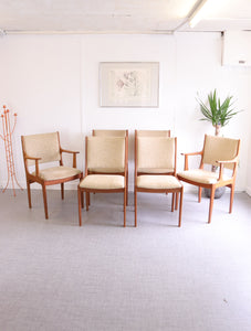 Set of 6 Danish Johannes Andersen Teak Uldum Mobelfabrik Dining Chairs - teakyfinders