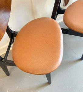 Vintage G Plan Tola Butterfly Dining Chairs Vinyl Upholstery - teakyfinders