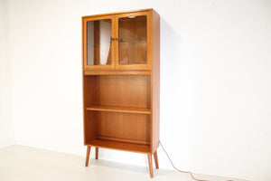 G Plan Fresco Bookcase Display Cabinet on Turned wooden Legs - teakyfinders