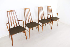 Danish Koefoeds Hornslet ‘Eva’ Teak Dining Chairs Set of Four - teakyfinders