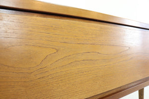 Compact Teak Sideboard On Wooden Legs - teakyfinders