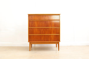 Mid Century Teak Chest of Drawers by Austinsuite, Danish Style, 1960s Retro And Vintage Storage Furniture - teakyfinders