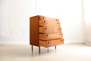 Mid Century Avalon Teak Chest of Drawers 1960’s Vintage and Retro Storage Furniture, Refinished Stunning Condition - teakyfinders