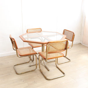 Cesca Style Dining Set, Dining Chairs and Table - teakyfinders