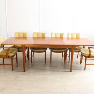 Mid Century Teak Dining Table By Mcintosh - Rare Double Extending Table Stunning Quality and Retro Condition T3 - teakyfinders
