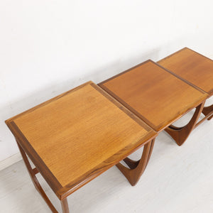 Original G plan Fresco Teak Nest of Tables - Stunning Condition set of three Astro Legs - Mid Century Vintage Coffee Table - teakyfinders