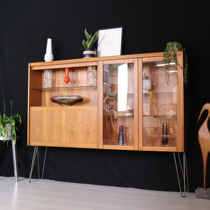 William Lawrence Teak Highboard Display Cabinet - teakyfinders