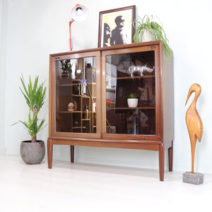 Danish Bramin HW Klien Teak Display Cabinet - teakyfinders