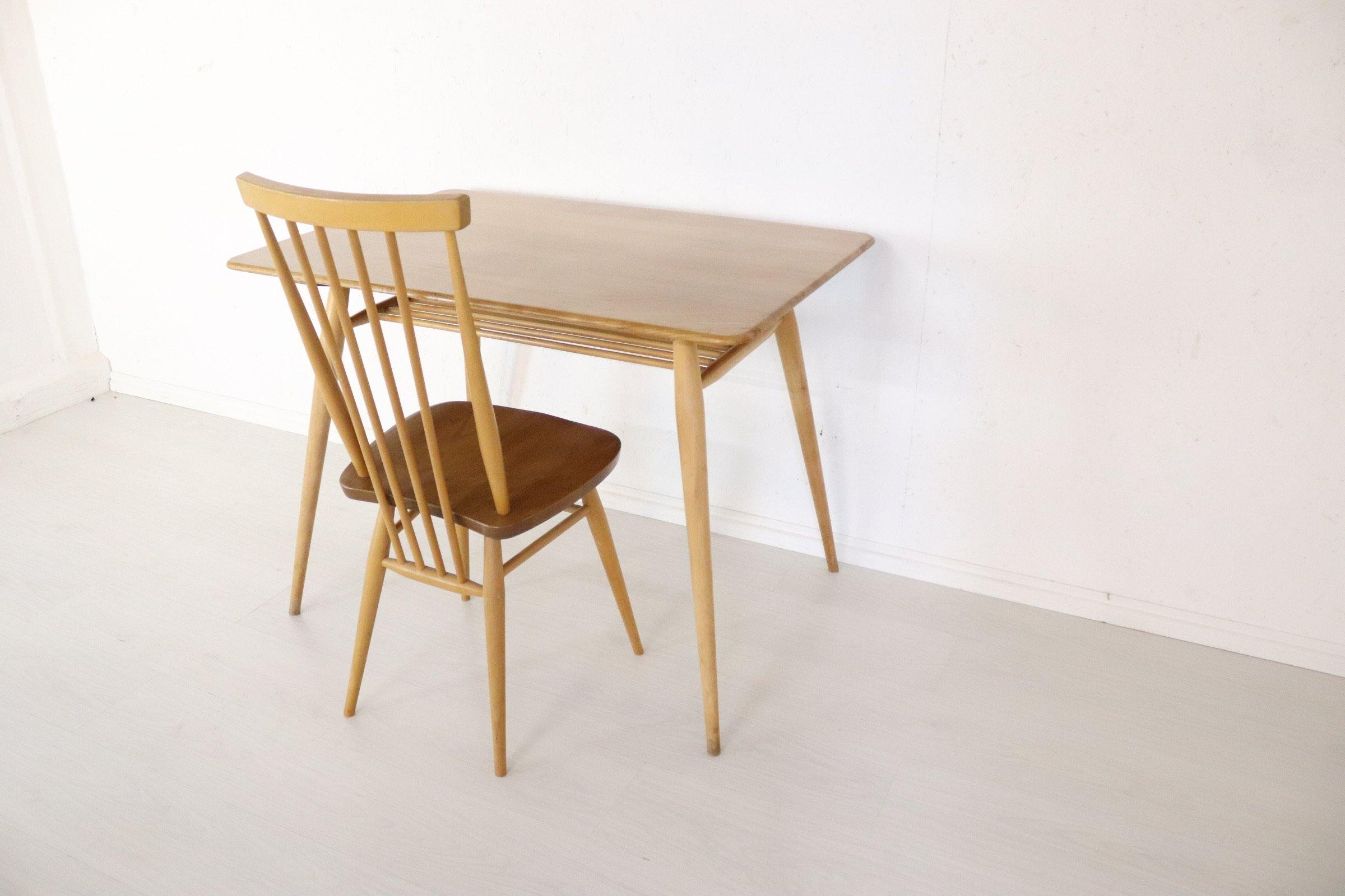 Ercol Breakfast Dining Table / Desk, Model 393 - teakyfinders