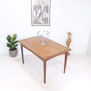 Custom listing for Younger Teak and Afromosia Extending Dining Table and Two leather Boss Chairs - teakyfinders