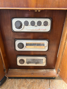 Pair of Vintage Corner York Tannoy 12” silver Speakers - teakyfinders