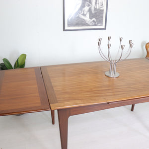 Younger Teak and Afromosia Extending Dining Table - teakyfinders