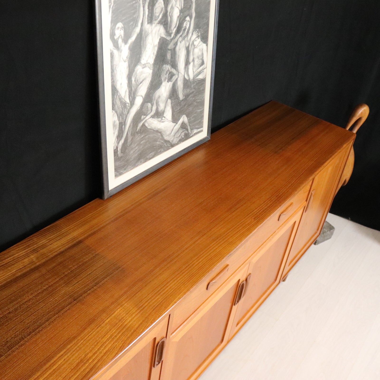 G Plan Fresco Long Teak Sideboard Vintage Retro Furniture - teakyfinders
