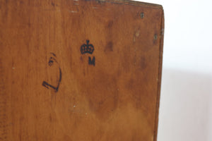 Vintage Light Oak Military Writing Desk Chest of Drawers Air Ministry - teakyfinders