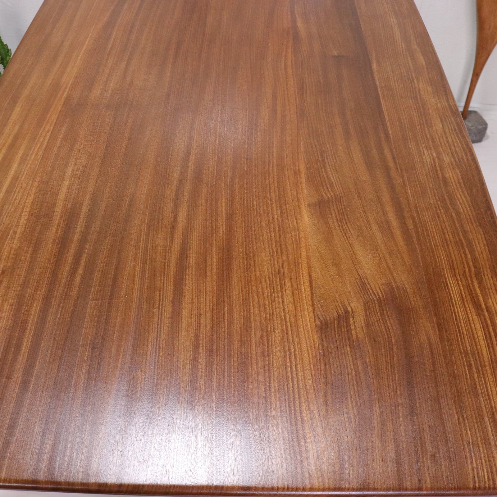 Mid Century Dining Table by A. Younger Solid Plank Dining Table - teakyfinders